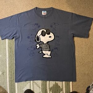 Peanuts Vintage Blue Snoopy Short Sleeve Tee